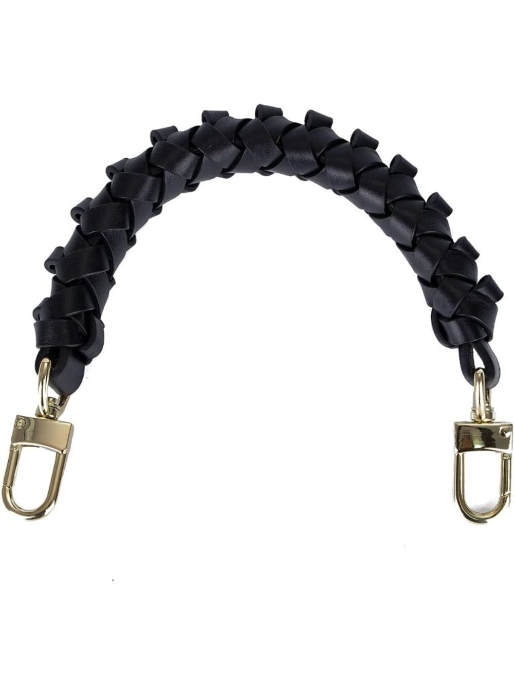 Genuine Vachetta Leather Braided Handle Hobo Bag with Neonoe Strap, Black 12.2